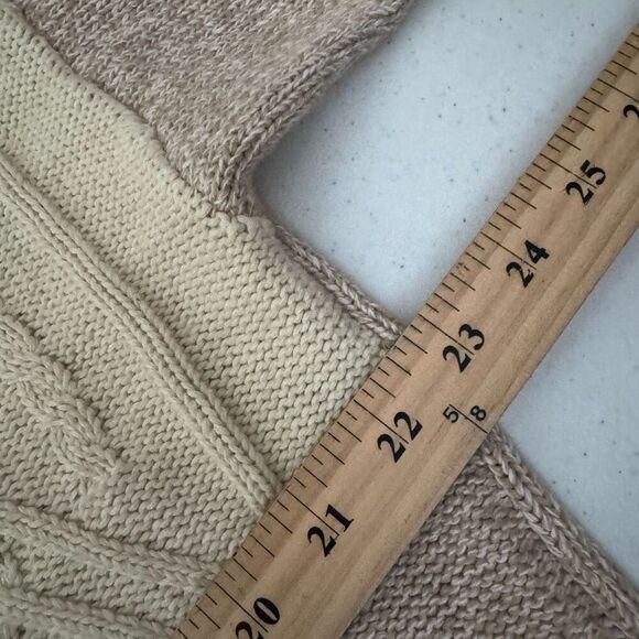 Orvis Men’s Round Neck Color Block Sweater Size Large 100% Cotton Preppy Style - Picture 10 of 12